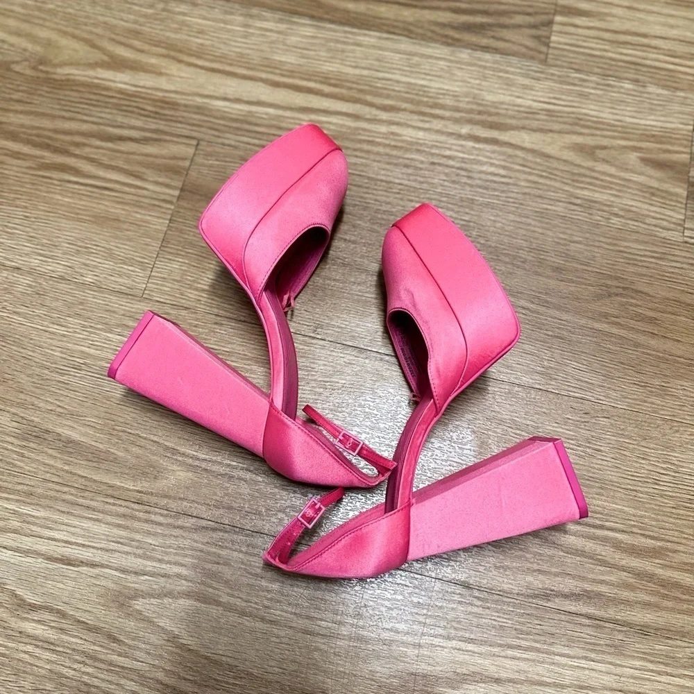 Zara pink platform shoes